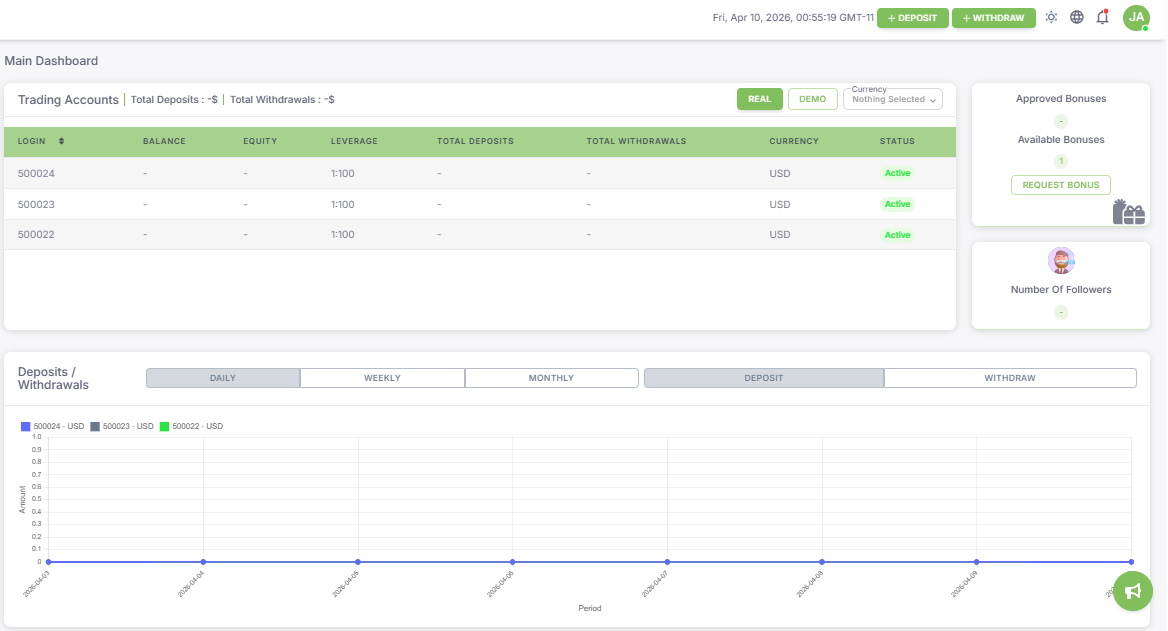 Client Area screenshot 1